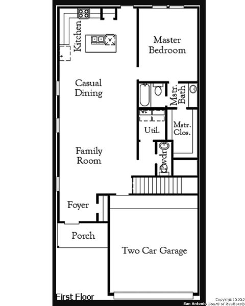 2D floor plan layout of this home in Garden Grove, San Antonio, TX (Image 6).