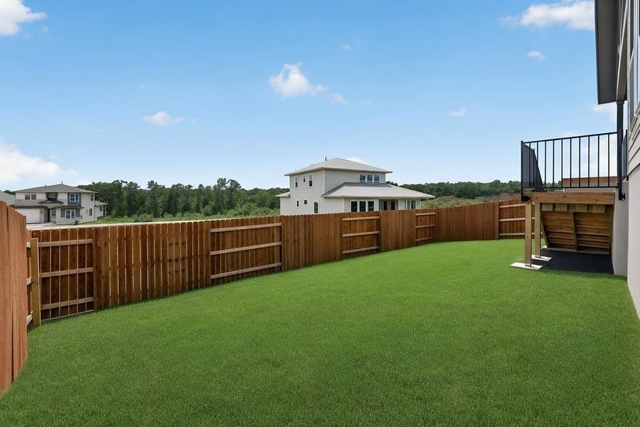 Exterior details and patio area of a home in Silverleaf, Cedar Creek (Image 19). Exterior details and patio area of a home in Silverleaf, Cedar Creek (Image 19).