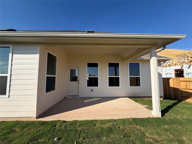 Exterior details and patio area of a home in Willow Springs, Creedmoor (Image 14). Exterior details and patio area of a home in Willow Springs, Creedmoor (Image 14).