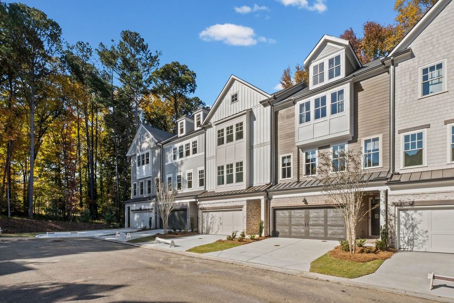 Representative exterior photo of a completed home built from the The Kennedy by JW Collection in Devin's Shire, Kennesaw, GA (Image 21).