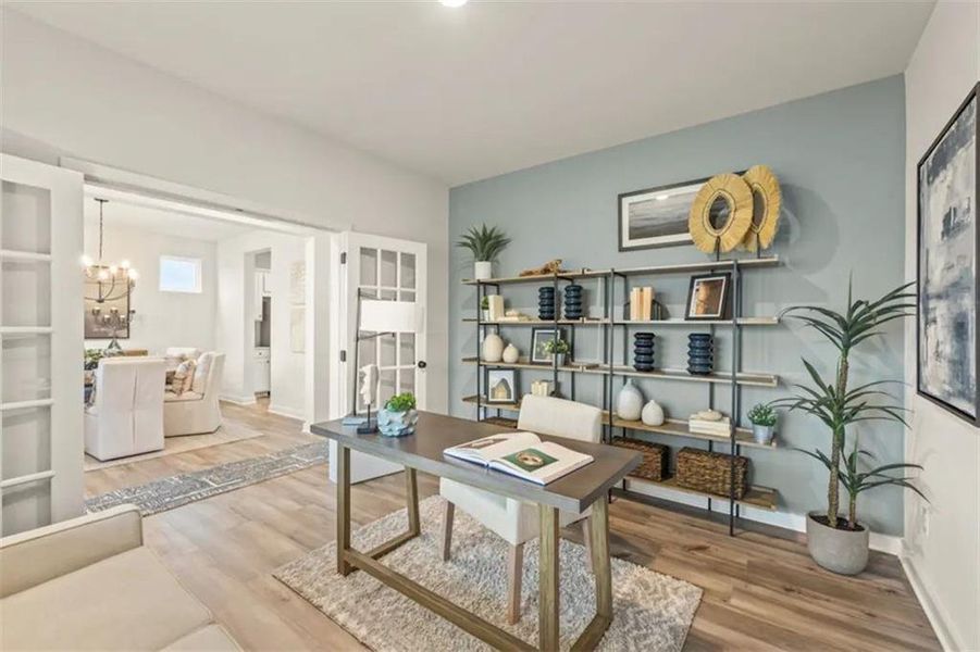 Furnished interior view inside a new home in Brookshire Manor, Canton (Image 28).