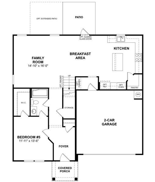 2D floor plan layout for the Draper II by M/I Homes in Bellamore, York, SC (Image 3). 2D floor plan layout for the Draper II by M/I Homes in Bellamore, York, SC (Image 3).