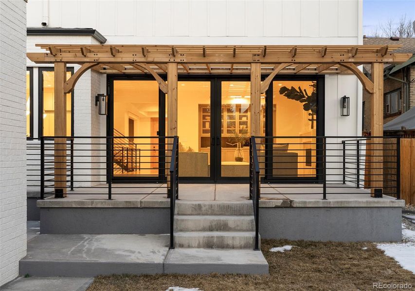 Patio with access to living room