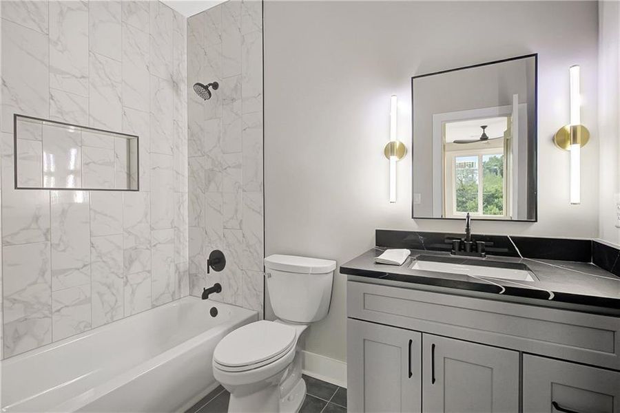 Furnished interior view inside a new home in , Atlanta (Image 12).