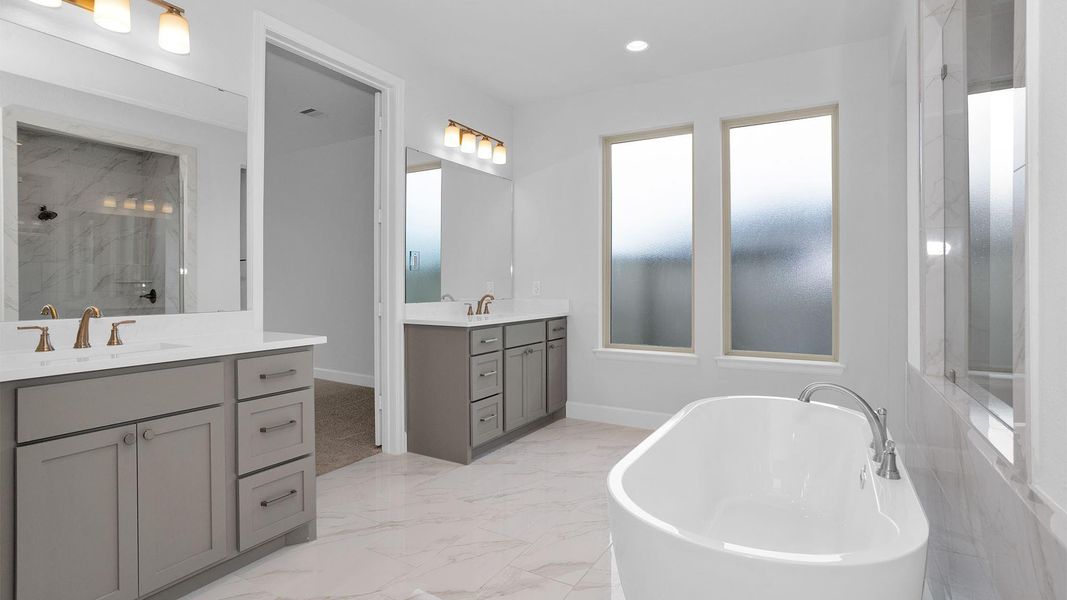 Furnished interior view inside a new home in Legacy, League City (Image 9).