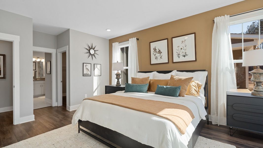 Representative furnished interior of a home built from the Cooper 3 by DRB Homes in Harrier Point, Woodruff (Image 12).