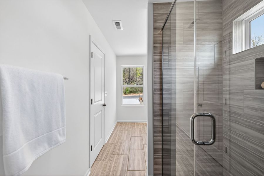 Furnished interior view inside a new home in Grandview, Albemarle (Image 9). Furnished interior view inside a new home in Grandview, Albemarle (Image 9).