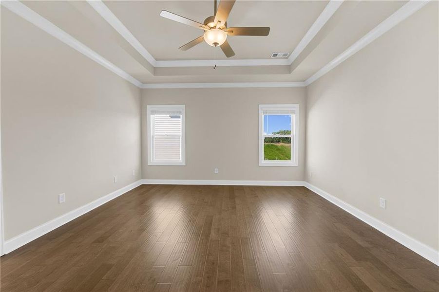Spacious, unfurnished interior of a new home in Palisades Single Family, Cumming (Image 63). Spacious, unfurnished interior of a new home in Palisades Single Family, Cumming (Image 63).