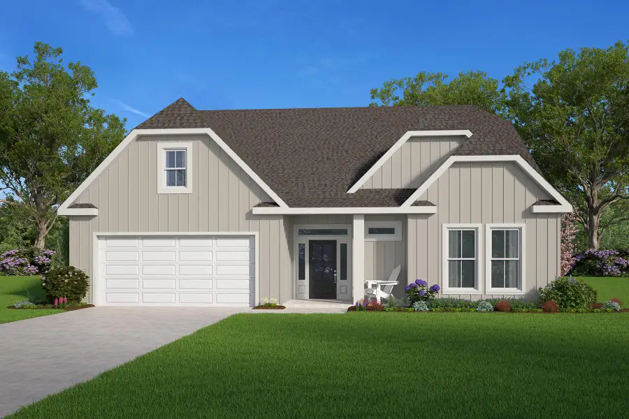 Representative exterior photo of a completed home built from the May by Hunter Quinn Homes in Greenwood County Homes, Ninety Six, SC (Image 2). Representative exterior photo of a completed home built from the May by Hunter Quinn Homes in Greenwood County Homes, Ninety Six, SC (Image 2).