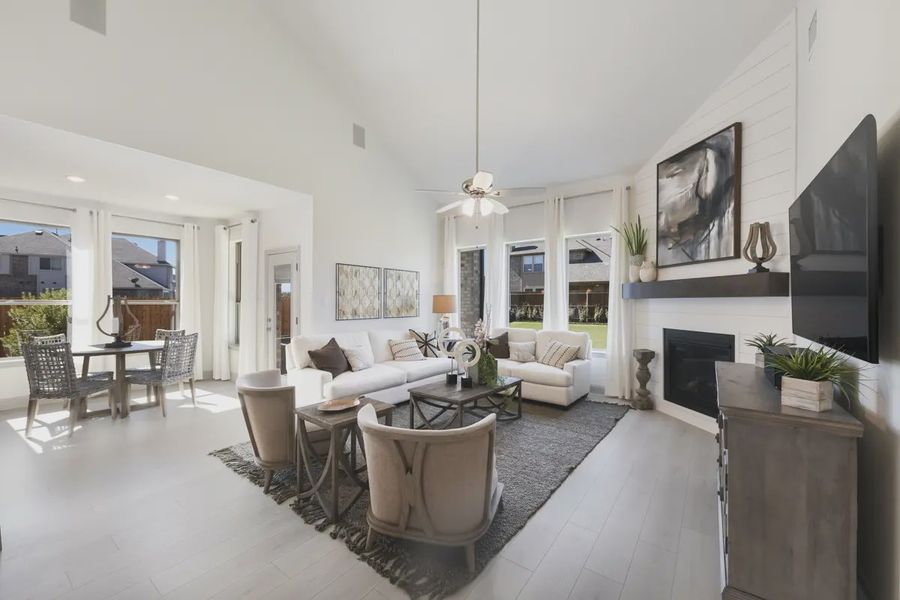Representative furnished interior of a home built from the Morgan by Chesmar Homes in Heartland 50's and 60's, Heartland (Image 16).