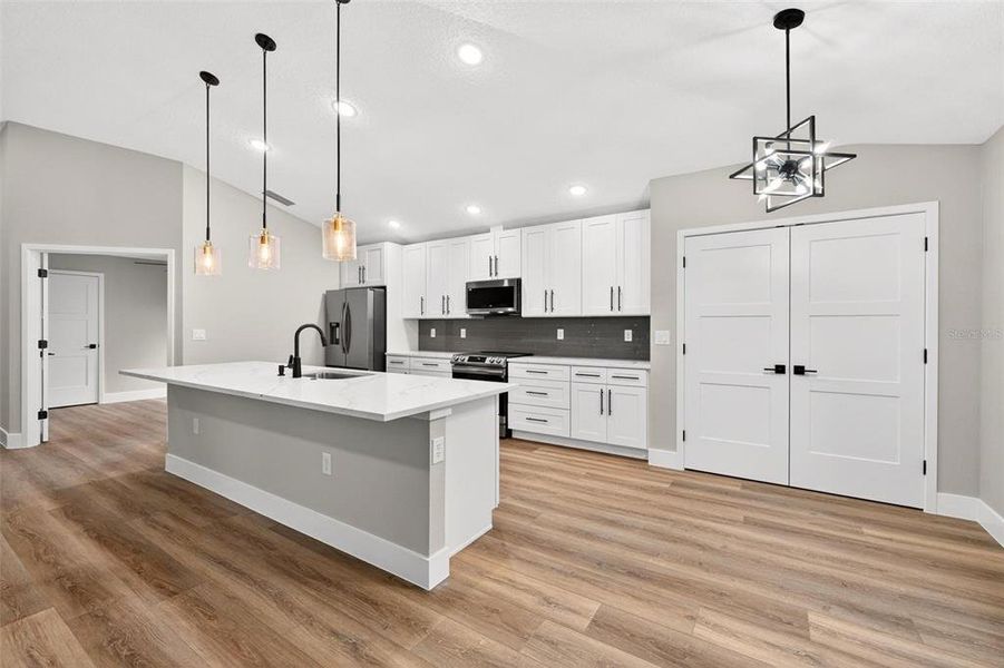 Furnished interior view inside a new home in , Umatilla (Image 14). Furnished interior view inside a new home in , Umatilla (Image 14).