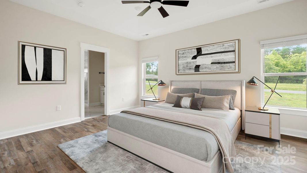 Furnished interior view inside a new home in , Indian Trail (Image 10). Furnished interior view inside a new home in , Indian Trail (Image 10).