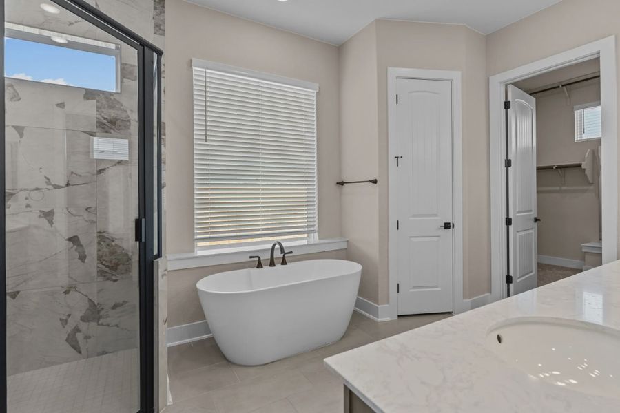 Representative furnished interior of a home built from the Layla by Chesmar Homes in Esperanza 60's, Boerne (Image 7).