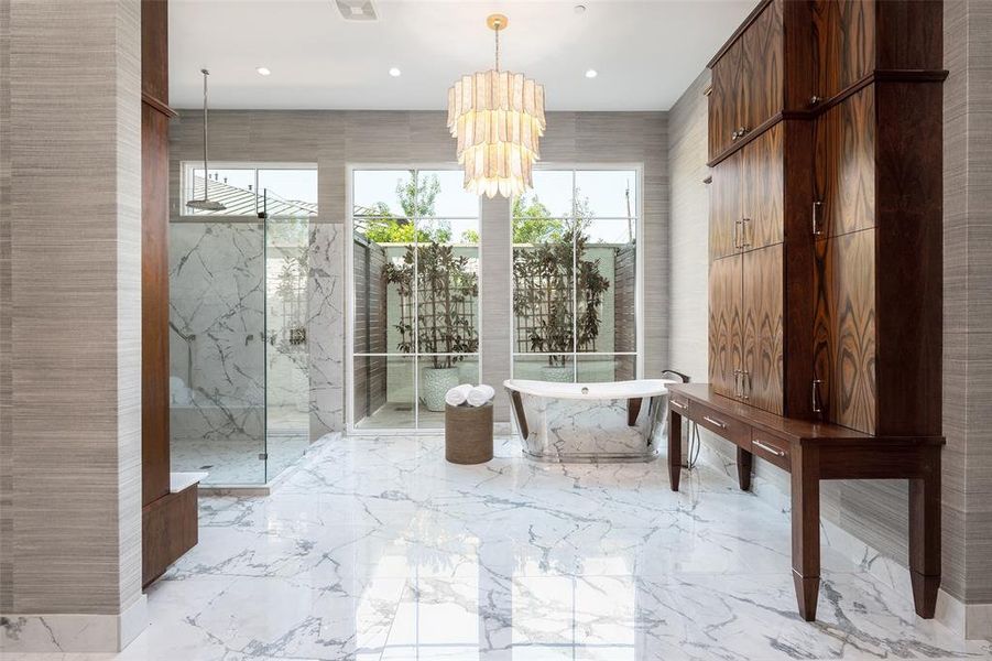 Furnished interior view inside a new home in , Dallas (Image 7).