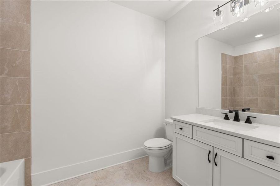 Furnished interior view inside a new home in Soleil Summit Chase, Snellville (Image 15).