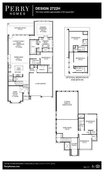 Floor Plan for 2722H