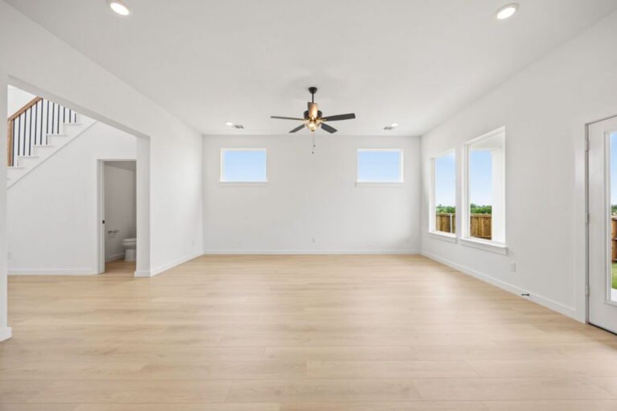 Spacious, unfurnished interior of a new home in Uptown Celina, Celina (Image 17). Spacious, unfurnished interior of a new home in Uptown Celina, Celina (Image 17).