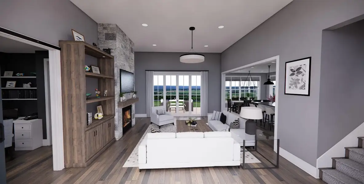 Furnished interior view inside a new home in , Dripping Springs (Image 6).