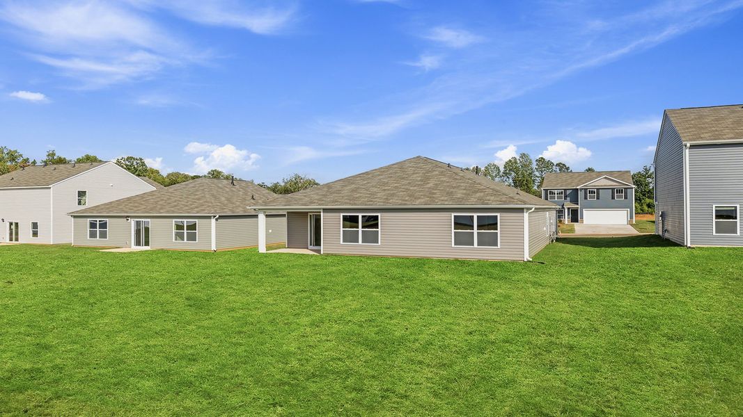 Exterior details and patio area of a home in Bentley Park, Greenwood (Image 3).