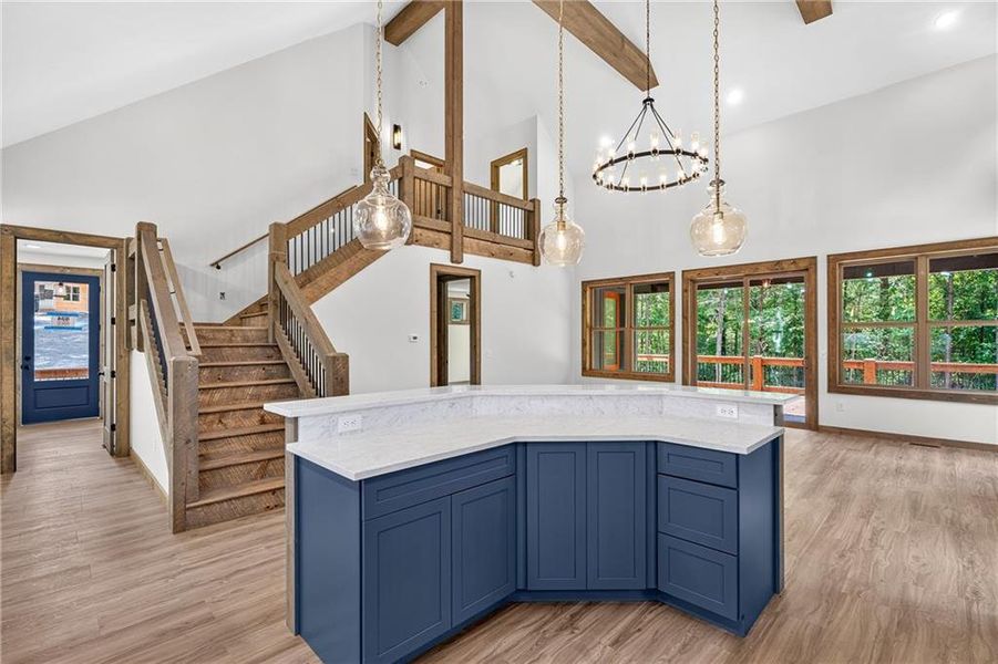 Furnished interior view inside a new home in , Ellijay (Image 12).