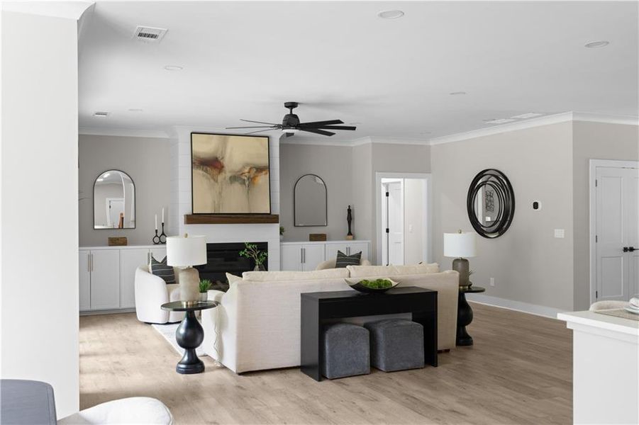 Furnished interior view inside a new home in , Lilburn (Image 45).