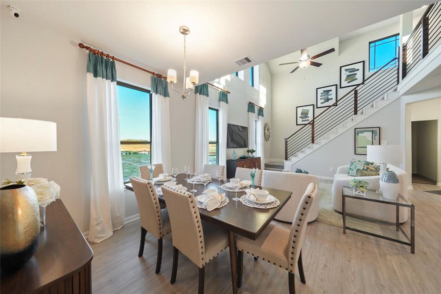 Furnished interior view inside a new home in Granger Pines, Conroe (Image 12).