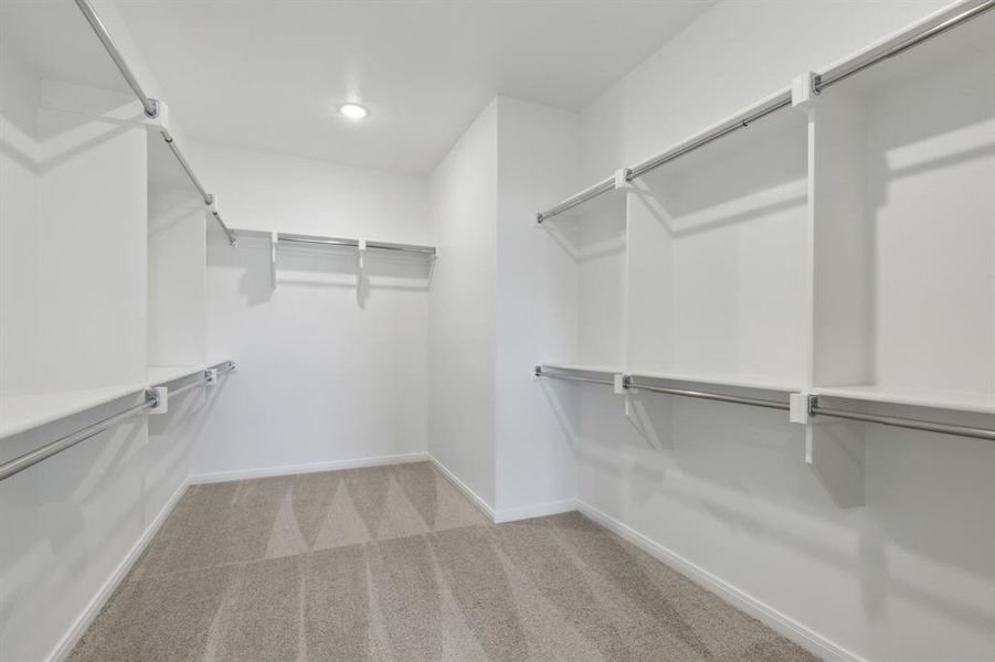 Your new owner's closet offers all the space you have been searching for in a dream closet!