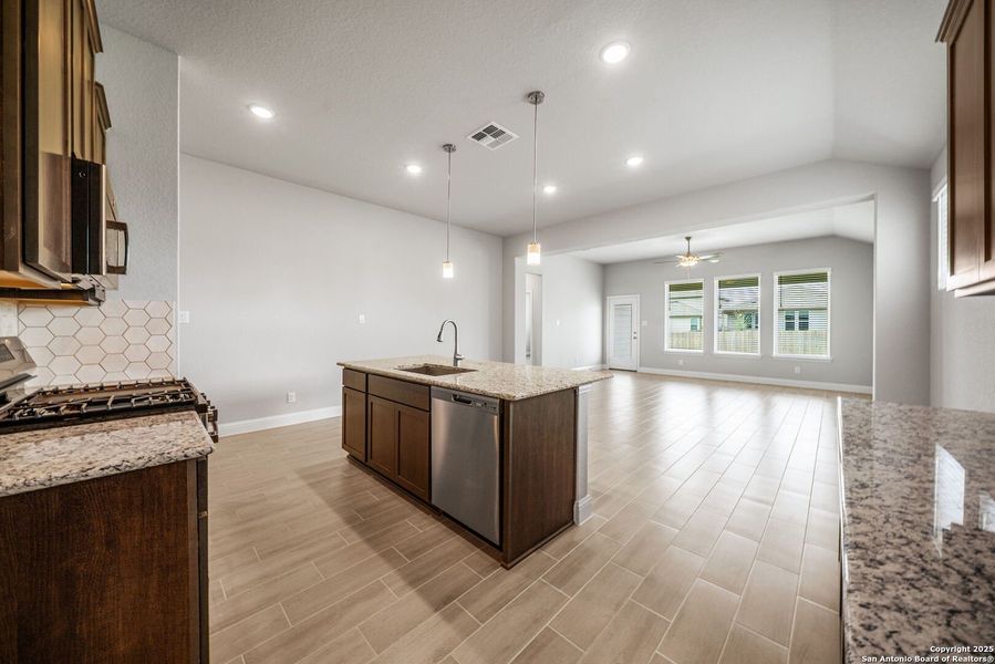 Furnished interior view inside a new home in Morgan Meadows, San Antonio (Image 10).