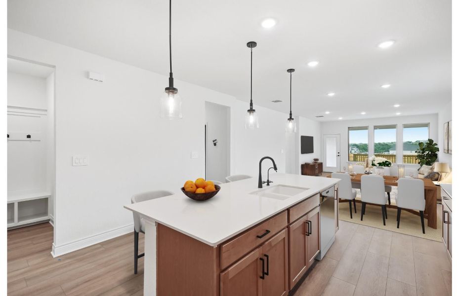Representative furnished interior of a home built from the Fairweather by Pulte Homes in Bison Ridge, San Antonio (Image 9).