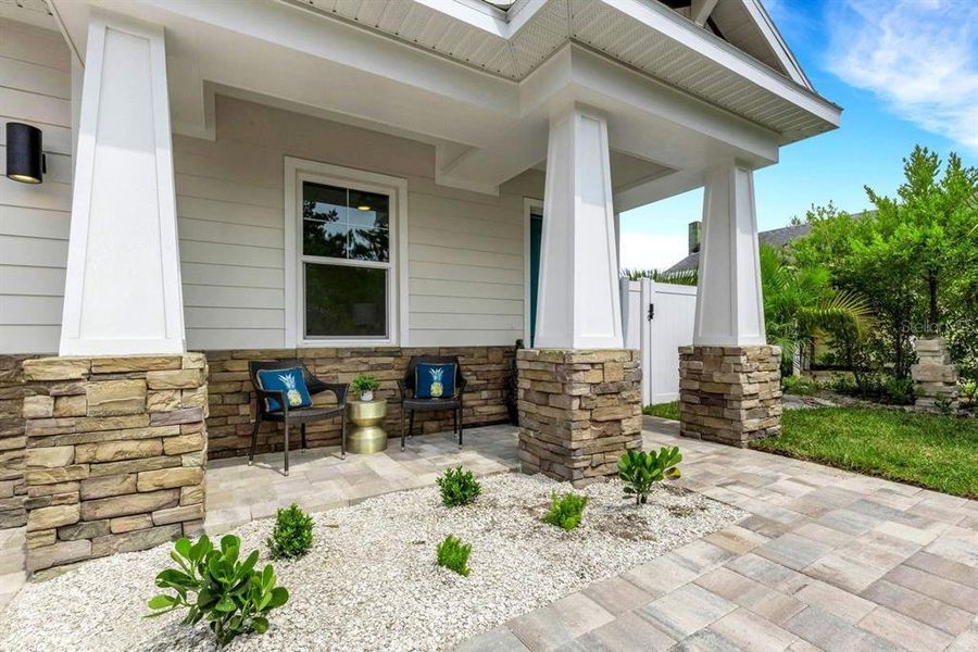Exterior details and patio area of a home in , Dunedin (Image 31). Exterior details and patio area of a home in , Dunedin (Image 31).