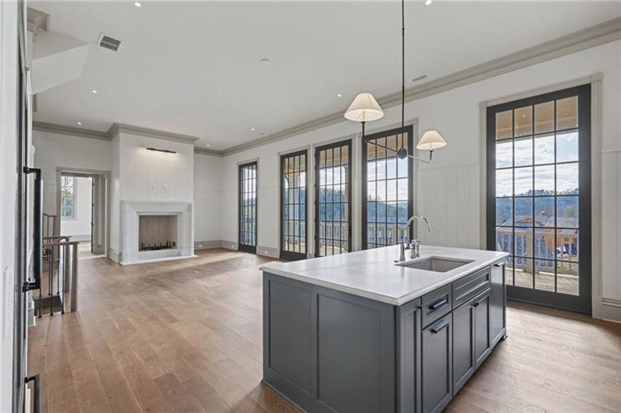 Furnished interior view inside a new home in , Clarkesville (Image 27).