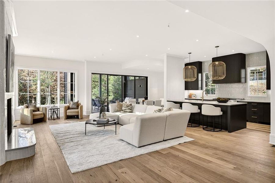 Furnished interior view inside a new home in , Atlanta (Image 6).