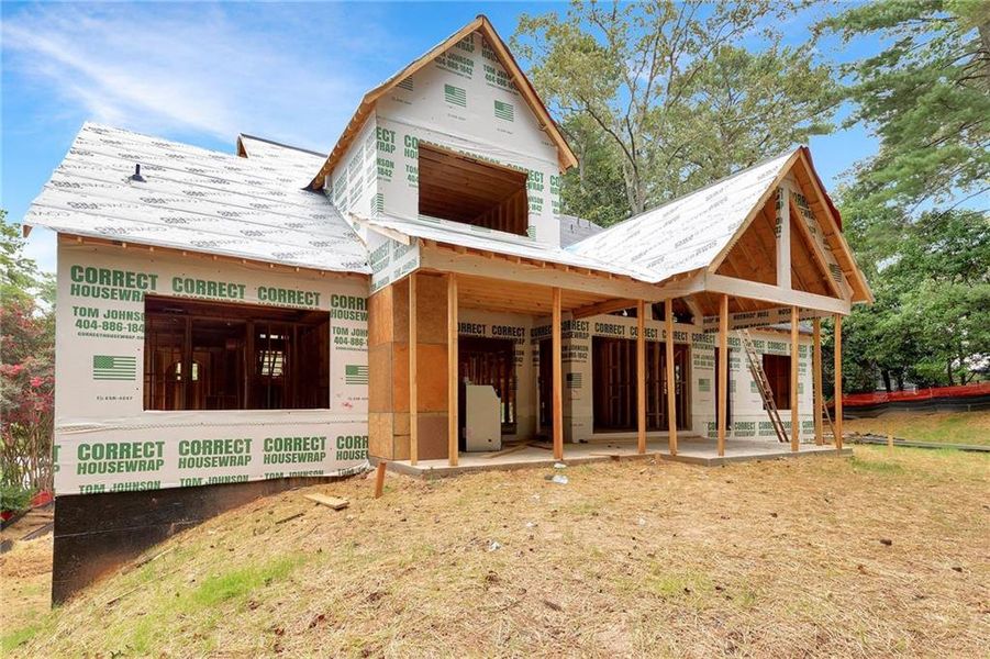 In-progress construction of a new home in , Atlanta, GA (Image 10).