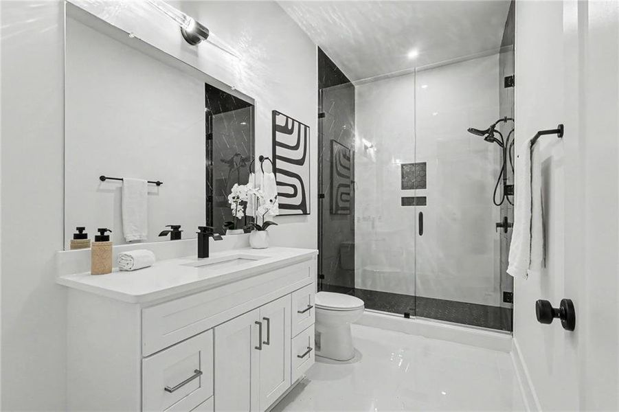 Furnished interior view inside a new home in , Atlanta (Image 7).