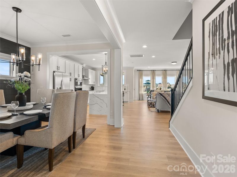 Furnished interior view inside a new home in Stonebridge Fairways, Monroe (Image 10).