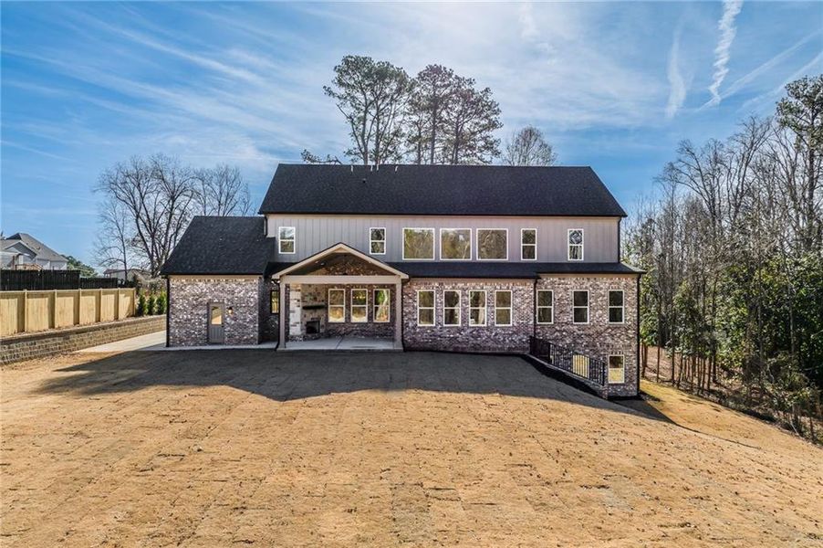 Exterior details and patio area of a home in , Buford (Image 30).