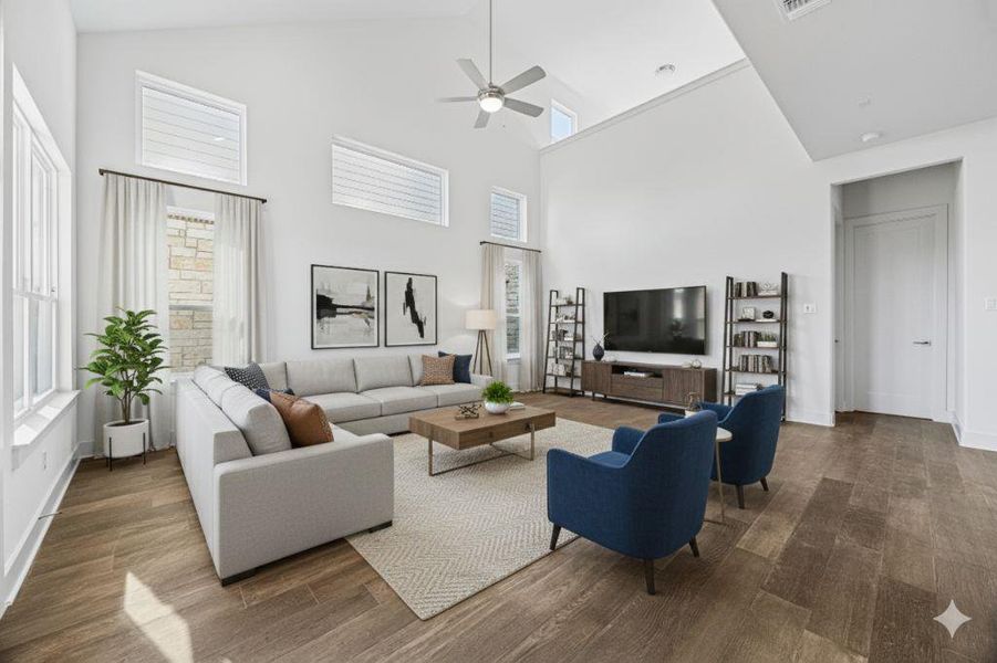 Furnished interior view inside a new home in Chester Ranch Place, Round Rock (Image 5).