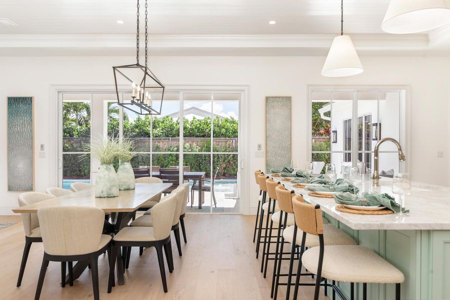 Furnished interior view inside a new home in , West Palm Beach (Image 35).
