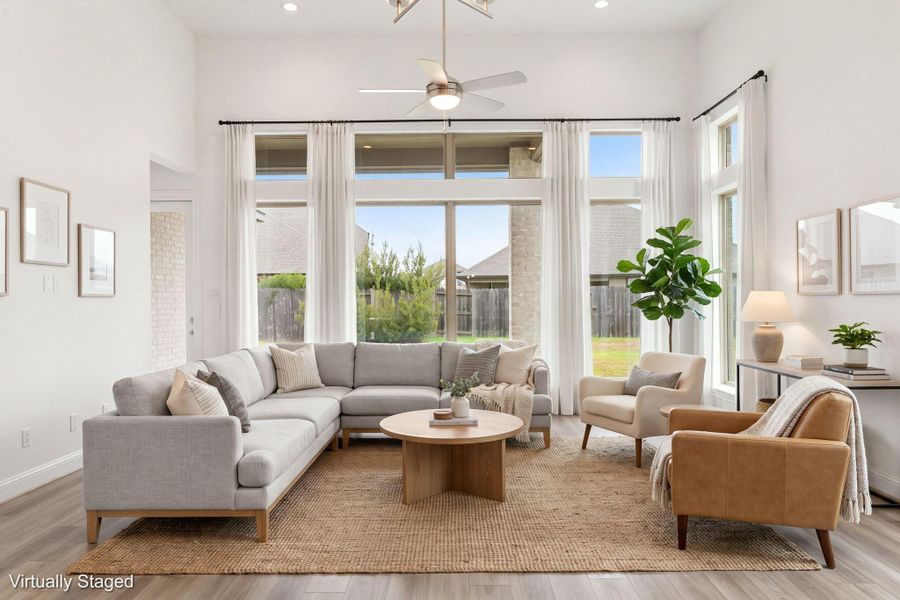 Whether you are relaxing in the family room or hosting guests, everyone will want to hang out in this room!