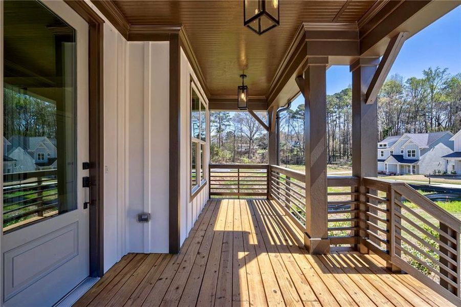 Exterior details and patio area of a home in , Atlanta (Image 3).
