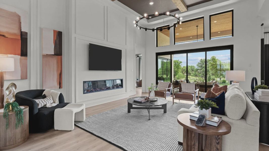 Representative furnished interior of a home built from the Savara by Chesmar Homes in Feathergrass, Florence (Image 6).