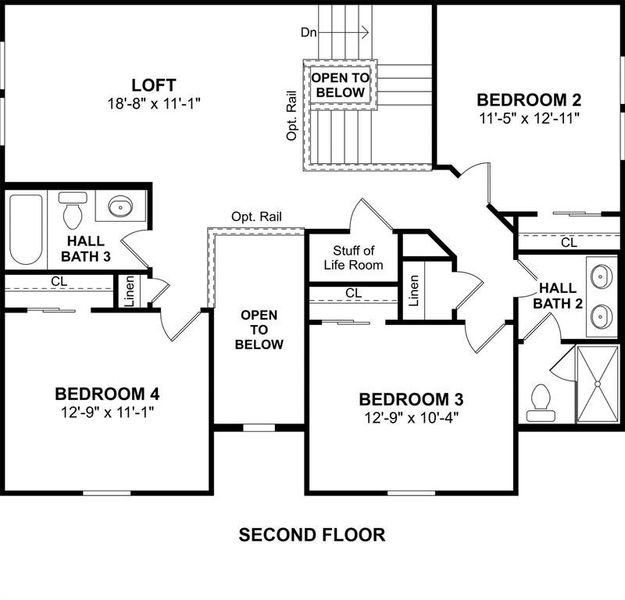 2D floor plan layout of this home in Creekshaw, Royse City, TX (Image 2). 2D floor plan layout of this home in Creekshaw, Royse City, TX (Image 2).