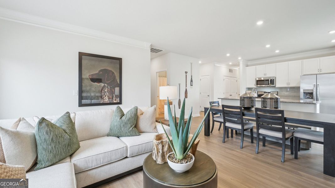 Furnished interior view inside a new home in Maddox Station, Eatonton (Image 18).