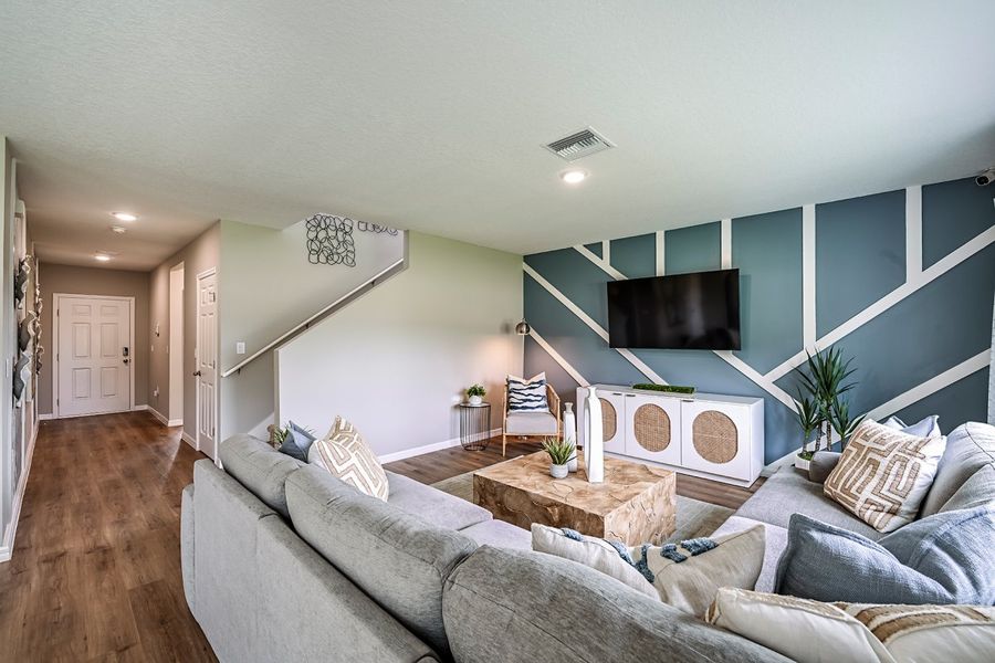 Furnished interior view inside a new home in Scenic Terrace, Haines City (Image 11).