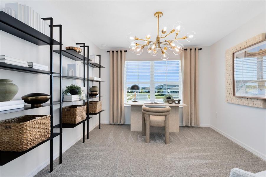 Furnished interior view inside a new home in , Davenport (Image 19).