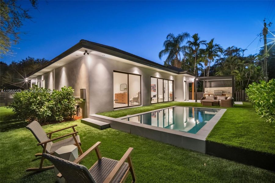 Exterior details and patio area of a home in , Miami Shores (Image 37).