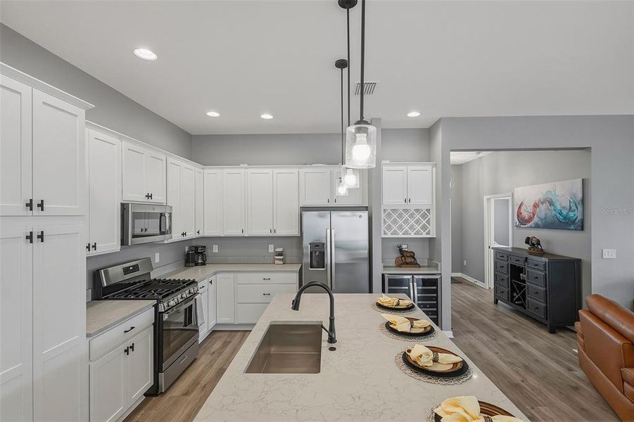 Furnished interior view inside a new home in , The Villages (Image 17).