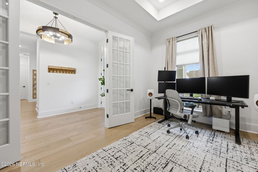 Furnished interior view inside a new home in Seven Pines 70' Rear Entry, Jacksonville (Image 56).