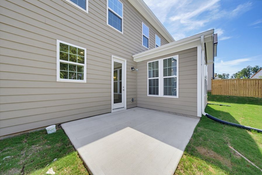 Exterior details and patio area of a home in Sweetbrier, Durham (Image 17).