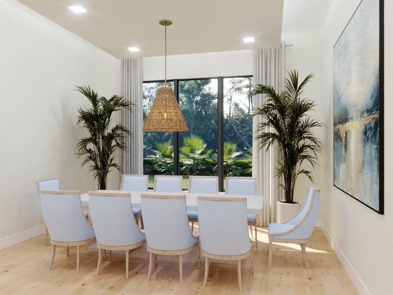 Furnished interior view inside a new home in , West Palm Beach (Image 3).